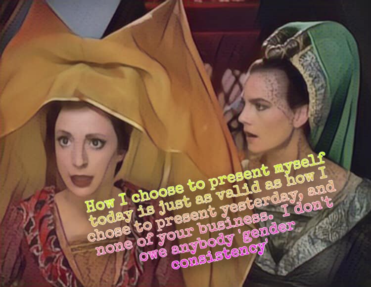 This meme is a humorous image featuring a scene from the 2003 film "Star Wars: Episode II - Attack of the Clones" with a quote overlay. The quote is a misquote of a famous line from the film, but with a humorous twist, replacing "I love you" with a sarcastic comment about not being able to love oneself.